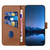 iPhone 17e / 16e YX0070 Carbon Fiber Buckle Leather Phone Case with Lanyard - Coffee