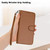 iPhone 17e / 16e YX0070 Carbon Fiber Buckle Leather Phone Case with Lanyard - Coffee