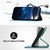 iPhone 17e / 16e YX0080 Grid Butterfly Embossed Pattern Flip Leather Phone Case with Lanyard - Light Blue
