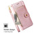 iPhone 17e / 16e Zipper Bag Leather Phone Case - Rose Gold