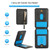 iPhone 17e / 16e Zipper Wallet Split MagSafe Leather Back Phone Case - Black