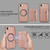 iPhone 17e / 16e Zipper Wallet Split MagSafe Leather Back Phone Case - Rose Gold