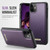 Apple iPhone 11 CaseMe C69 Series Magnetic Vegan Leather Back Phone Case - Purple