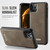 Apple iPhone 11 Pro CaseMe C69 Series Magnetic Vegan Leather Back Phone Case - Coffee