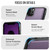 Apple iPhone 11 Pro Max CaseMe C69 Series Magnetic Vegan Leather Back Phone Case - Purple