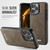 Apple iPhone 13 Pro Max CaseMe C69 Series Magnetic Vegan Leather Back Phone Case - Coffee