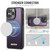 Apple iPhone 13 Pro Max CaseMe C69 Series Magnetic Vegan Leather Back Phone Case - Purple