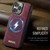 Apple iPhone 13 Pro Max CaseMe C69 Series Magnetic Vegan Leather Back Phone Case - Red