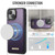 Apple iPhone 14 CaseMe C69 Series Magnetic Vegan Leather Back Phone Case - Purple