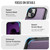 Apple iPhone 14 CaseMe C69 Series Magnetic Vegan Leather Back Phone Case - Purple