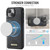 Apple iPhone 15 Plus / 14 Plus CaseMe C69 Series Magnetic Vegan Leather Back Phone Case - Black