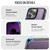 Apple iPhone 15 Pro CaseMe C69 Series Magnetic Vegan Leather Back Phone Case - Purple