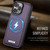 Apple iPhone 15 Pro CaseMe C69 Series Magnetic Vegan Leather Back Phone Case - Purple