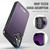 Apple iPhone 16 CaseMe C69 Series Magnetic Vegan Leather Back Phone Case - Purple