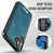 Apple iPhone 16 Plus CaseMe C69 Series Magnetic Vegan Leather Back Phone Case - Green