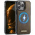 Apple iPhone 16 Pro CaseMe C69 Series Magnetic Vegan Leather Back Phone Case - Coffee
