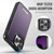 Apple iPhone 16 Pro Max CaseMe C69 Series Magnetic Vegan Leather Back Phone Case - Purple