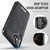 Apple iPhone 17 CaseMe C69 Series Magnetic Vegan Leather Back Phone Case - Black