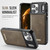 Apple iPhone 17 Pro CaseMe C69 Series Magnetic Vegan Leather Back Phone Case - Coffee