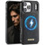 Apple iPhone 17 Pro Max CaseMe C69 Series Magnetic Vegan Leather Back Phone Case - Black