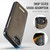 Apple iPhone 17e /16e CaseMe C69 Series Magnetic Vegan Leather Back Phone Case - Coffee