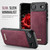 Apple iPhone Air CaseMe C69 Series Magnetic Vegan Leather Back Phone Case - Red