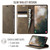 Google Pixel 10a CaseMe 033 Calf Leather Lining Microfibre RFID Blocking Phone Case - Coffee