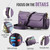 Google Pixel 10a CaseMe C36 Card Slots Zipper Wallet RFID Anti-theft Leather Phone Case - Purple