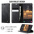 Google Pixel 11 / 11 Pro CaseMe 033 Calf Leather Lining Microfibre RFID Blocking Phone Case - Black