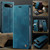 Google Pixel 11 / 11 Pro CaseMe 033 Calf Leather Lining Microfibre RFID Blocking Phone Case - Green