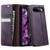 Google Pixel 11 / 11 Pro CaseMe 033 Calf Leather Lining Microfibre RFID Blocking Phone Case - Purple