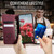 Google Pixel 11 / 11 Pro CaseMe 033 Calf Leather Lining Microfibre RFID Blocking Phone Case - Red