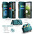 Google Pixel 11 / 11 Pro CaseMe C36 Card Slots Zipper Wallet RFID Anti-theft Leather Phone Case - Green