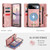 Google Pixel 11 Pro XL CaseMe 008 Detachable Multifunctional Leather Phone Case - Pink