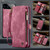 Google Pixel 11 Pro XL CaseMe 008 Detachable Multifunctional Leather Phone Case - Wine Red