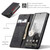 Google Pixel 11 Pro XL CaseMe 013 Multifunctional Horizontal Flip Leather Phone Case - Black