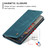 Google Pixel 11 Pro XL CaseMe 013 Multifunctional Horizontal Flip Leather Phone Case - Blue