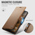 Google Pixel 11 Pro XL CaseMe 023 Butterfly Buckle Litchi Texture RFID Anti-theft Leather Phone Case - Brown