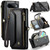 Google Pixel 11 Pro XL CaseMe C36 Card Slots Zipper Wallet RFID Anti-theft Leather Phone Case - Black