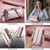 Google Pixel 11 Pro XL CaseMe C36 Card Slots Zipper Wallet RFID Anti-theft Leather Phone Case - Pink
