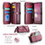 Google Pixel 11 Pro XL CaseMe C36 Card Slots Zipper Wallet RFID Anti-theft Leather Phone Case - Wine