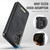 Samsung Galaxy A13 / A04s CaseMe C69 Series Magnetic Vegan Leather Back Phone Case - Black