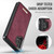 Samsung Galaxy A13 / A04s CaseMe C69 Series Magnetic Vegan Leather Back Phone Case - Red