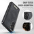Samsung Galaxy A15 4G / 5G CaseMe C69 Series Magnetic Vegan Leather Back Phone Case - Black