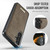 Samsung Galaxy A17 CaseMe C69 Series Magnetic Vegan Leather Back Phone Case - Coffee