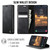 Samsung Galaxy A24 4G CaseMe 033 Calf Leather Lining Microfibre RFID Blocking Phone Case - Black