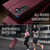 Samsung Galaxy A24 4G CaseMe 033 Calf Leather Lining Microfibre RFID Blocking Phone Case - Red
