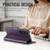 Samsung Galaxy A27 5G CaseMe 023 Butterfly Buckle Litchi Texture RFID Anti-theft Leather Phone Case - Purple