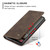 Samsung Galaxy A34 5G CaseMe 013 Multifunctional Horizontal Flip Leather Phone Case - Coffee