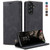 Samsung Galaxy A37 5G CaseMe 013 Multifunctional Horizontal Flip Leather Phone Case - Black